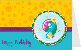authentic GREETING CARD - Happy Birthday 9 (9.Geburtstag) (3D Karte)