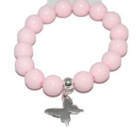 Armband mit Schmettering Rosa