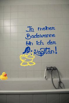 In meiner Badewanne...