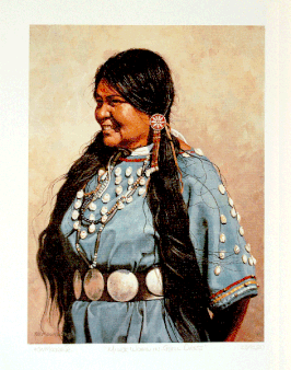 "MIWOK WOMAN IN SHELL DRESS"
