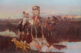 "BRINGING UP THE TRAIL"
