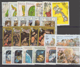 LAO-SET-001 - 26 x verschiedene Briefmarken