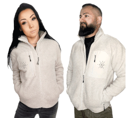 Unisex Teddyjacke beige Ingeborg