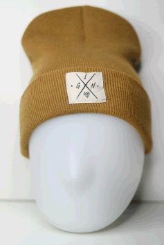 Beanie hellbraun beige new