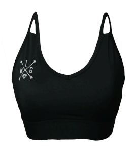 Sporttop black Ingeborg