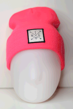 Beanie Neon pink hell