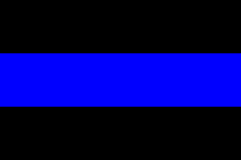 Police Thin Blue Line Flag