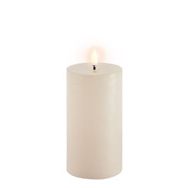UYUNI LED pillar candle, Vanilla, Rustic, 7,8x15 cm