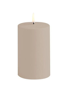 UYUNI OUTDOOR LED candle in Sandstone (taupe)  7,8x12,7 cm