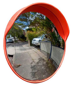 Espejo Panorámico Convexo Uso Exterior 45 Cm