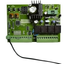 Tarjeta para motores de Pistón AC 240v y 24v DC  con respaldo de batería y panel solar