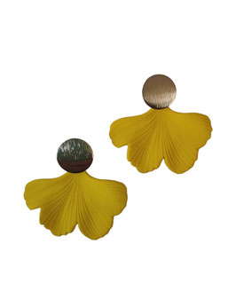 PENDIENTES GINKGO | amarillo