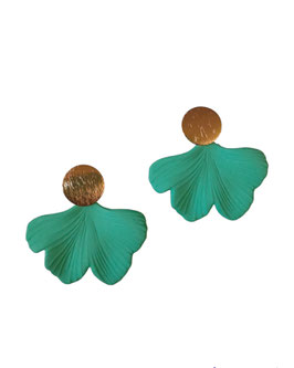 Pendientes Gingko mint