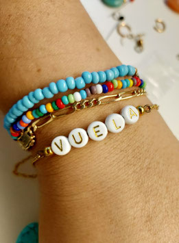 PULSERA LETRAS | cadena