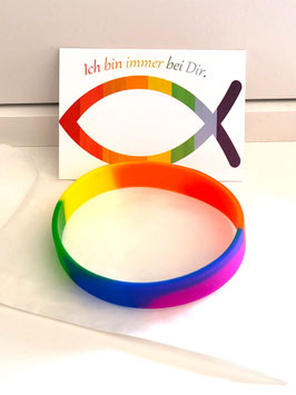 Geschenktütchen - Regenbogen Armband (Ichthys)