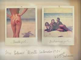 Uwe Ommer - Polaroid Pirelli Calendar 1984 "Pirelli girl & Bahamas girls"