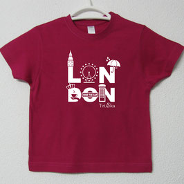 London T-shirt | Fucsia Colour