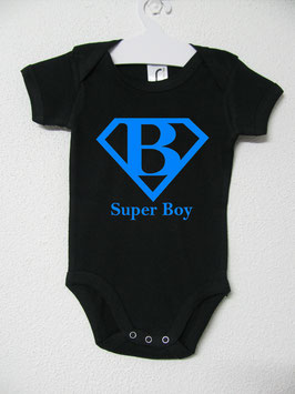 Babygrow Super Boy | Cor Preto & Azul
