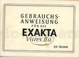 EXAKTA Varex IIa, Anleitung