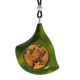 Holzschmuck-Collier "Hänge des Vesuv"