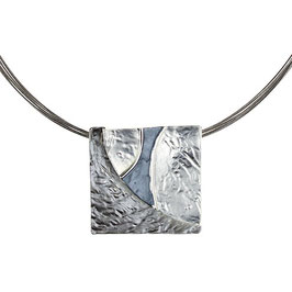 Collier "Van Gogh | grau-silbergrau"