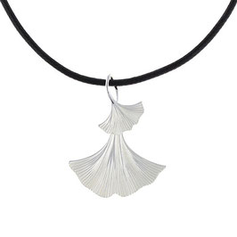 Collier "Ginkgo | Modell A | silber-matt"