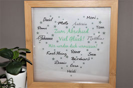 Herz aus Namen - DANKE -