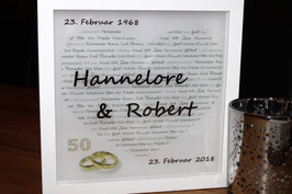 Goldhochzeit 50 Jahre Textherz