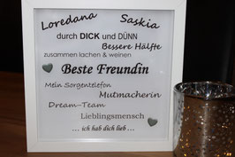 Beste Freundin mit Ihren Namen