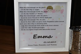 Baby Emma rosa oder Baby Eric blau  - Schutzengel