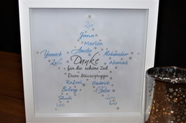 Stern aus Namen - DANKE -