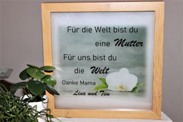 Orchidee zum Muttertag in grau