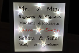 Hochzeit Mr & Mrs international