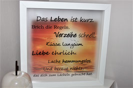 Das Leben ist kurz   Sonnenuntergang