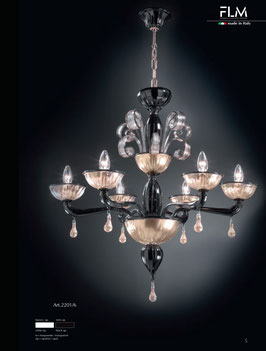 Ushuaia  modern Murano glass chandelier