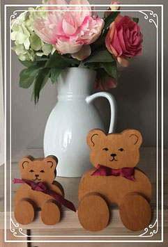 Houten beren beeldjes