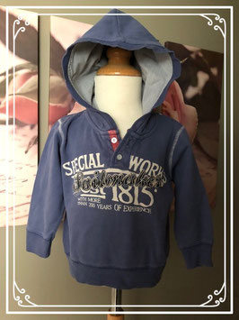 Blauw Hoodie merk Blue Seven - maat 92