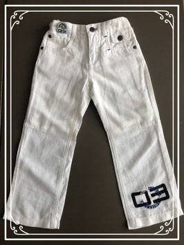 Stoere witte linnen broek merk Another World - maat 92