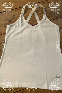 Witte kruisband top van Je Mapelle - Maat L