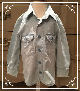 Lichblauw jeans hemd van de HEMA - maat 86-92