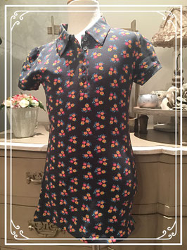 Nieuw: bruin T-shirt met bloemetjes motief van de HEMA - maat 158-164