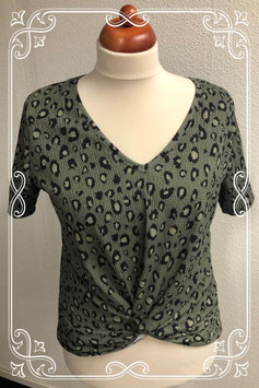 Leuk groen shirt met opdruk van MS Mode maat L