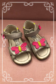 Zilveren meisjes sandalen - maat 22
