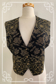 Gilet in zwart met goud van Trendlines maat 40