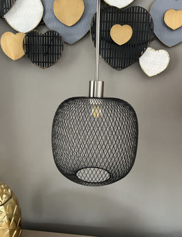 Zwarte metalen hanglamp van Bright Licht