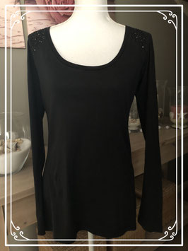Zwart shirt van Maison Scotch – maat L