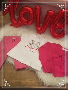 Wit/roze kleding set van FILOU & FRIENDS - Maat 98