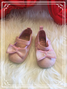 Mini roze glitter ballerina's maatje 21