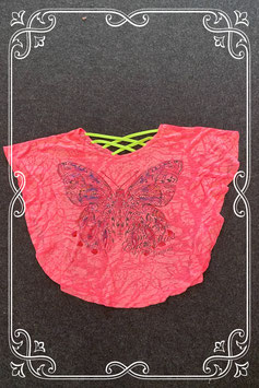 Roze truitje met vlindermouwen van Vingino - vanaf maat 134 tot 152