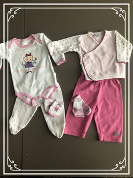 Roze/witte set - Maat 56